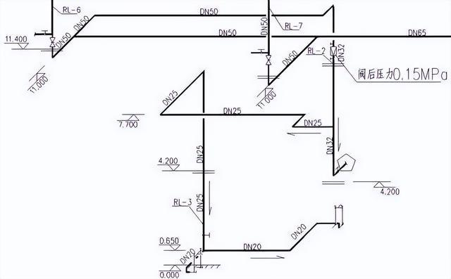 三層熱水回水系統(tǒng)圖實(shí)例施工，連十層圖紙都有！快快學(xué)習(xí)一波！